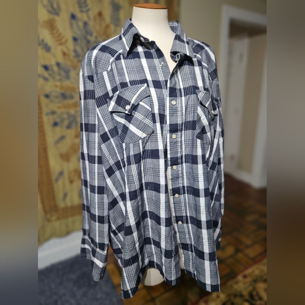 VTG 80s Winchester Pearl Snap Western Shirt 2X
